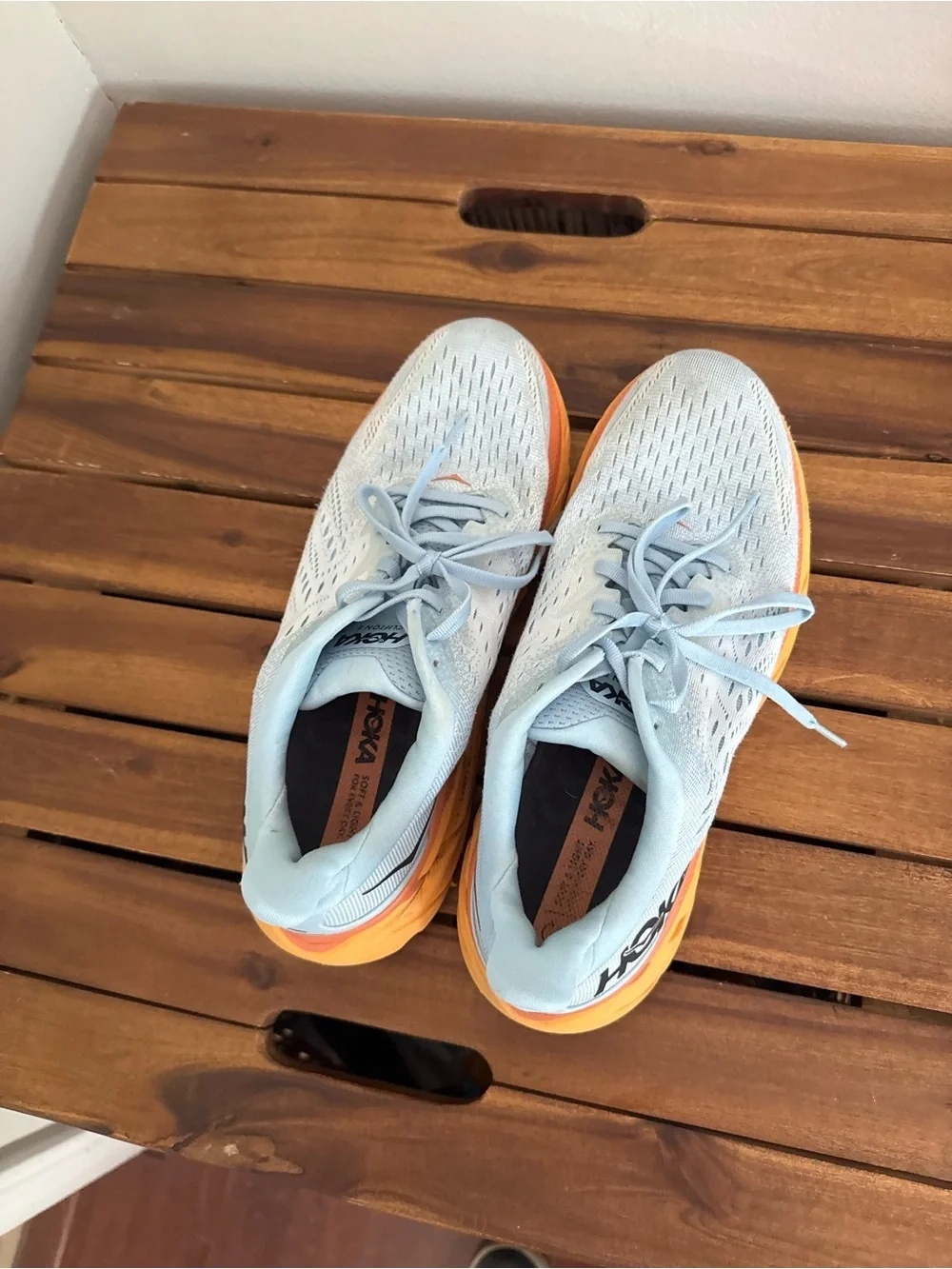 Hoka light blue